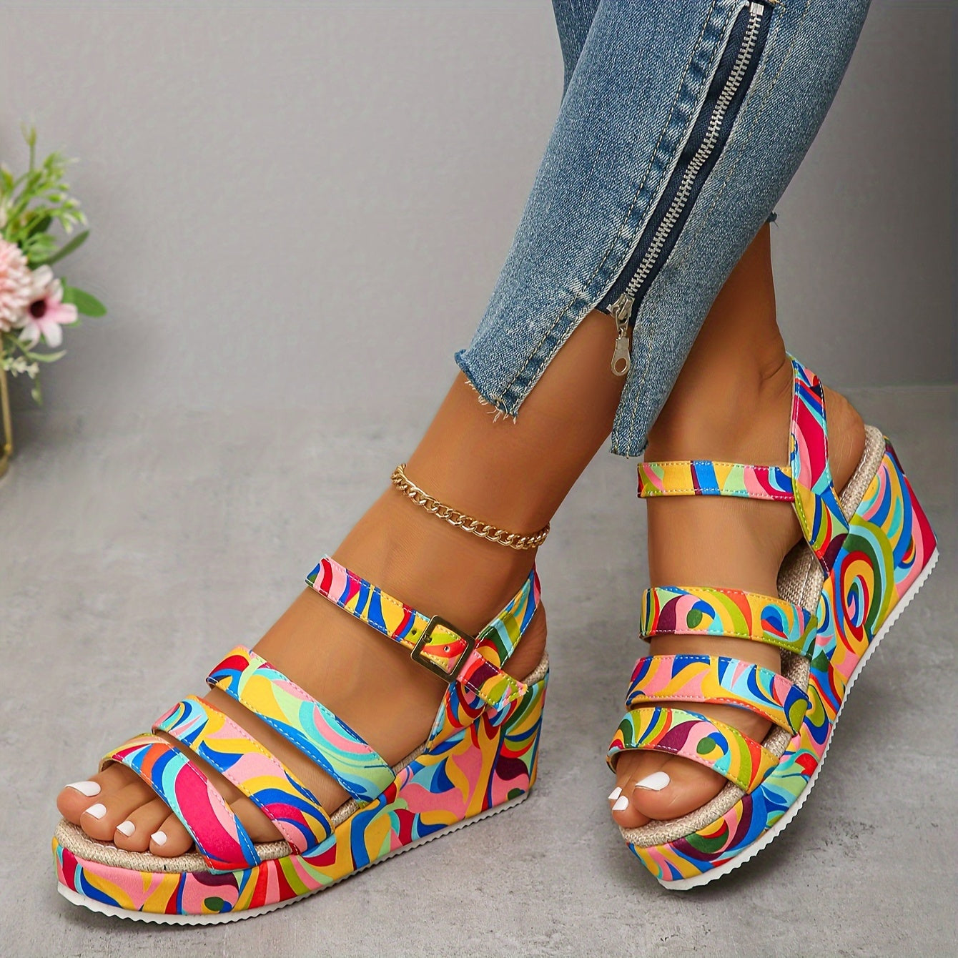 Allegra – Sandales Orthopédiques Multicolores