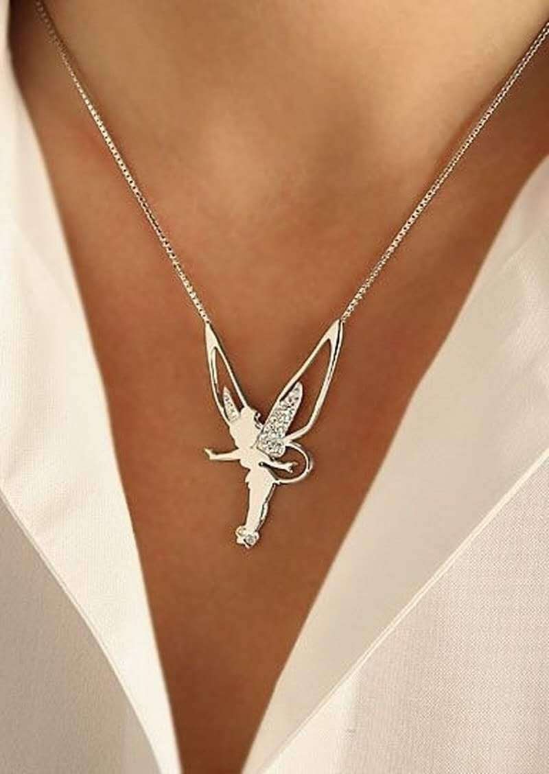 Collier Pendentif Raffiné en Argent et Or