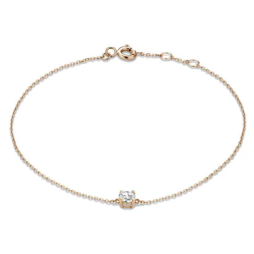 Bracelet avec Pierre de Moisanite Cléa | Or