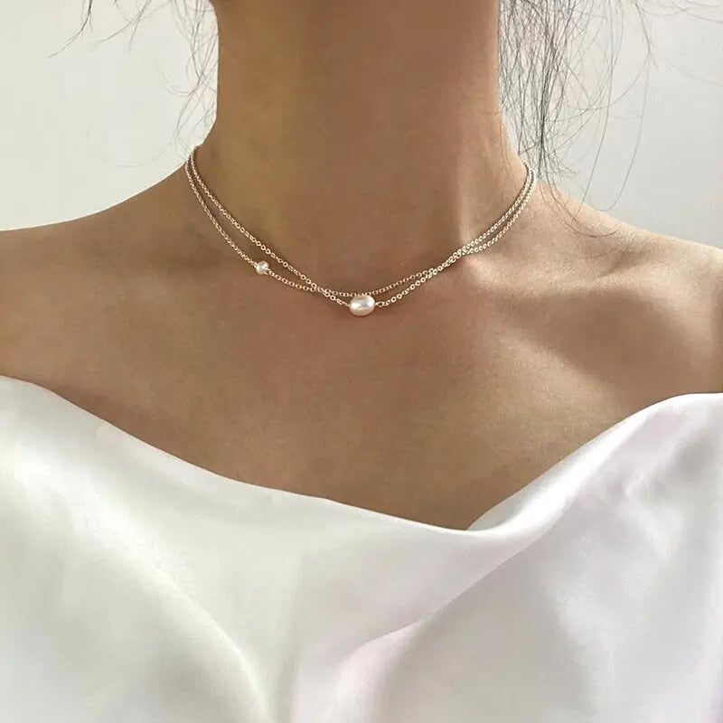 Collier en Perle d'Eau Douce