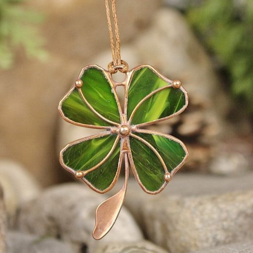 Collier Trefle Vert