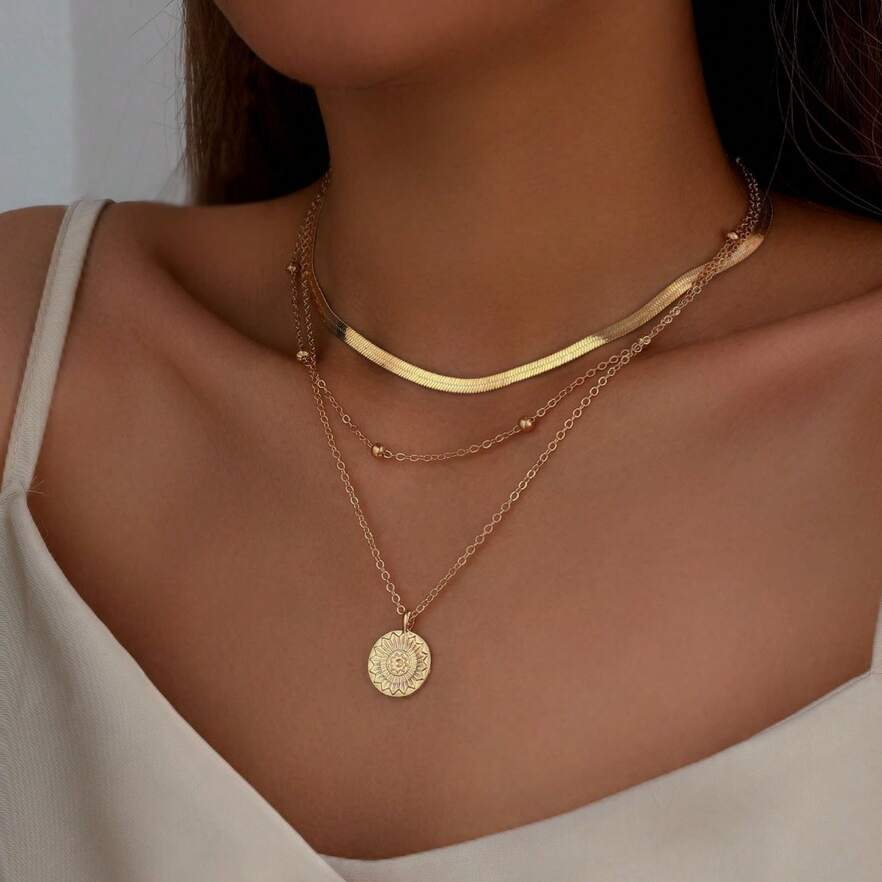 Collier Pendentif Lettre Personnalisee en Or