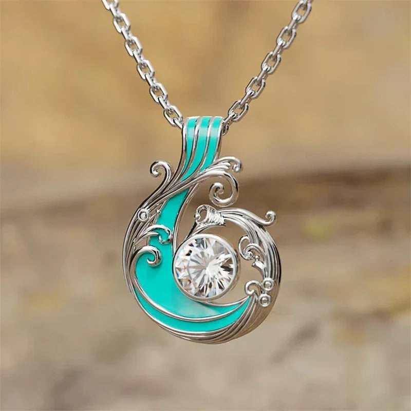 Collier Pendentif Ovale Vintage en Or