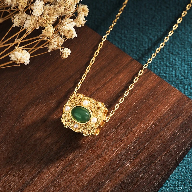 Collier Pendentif Sablier en Or