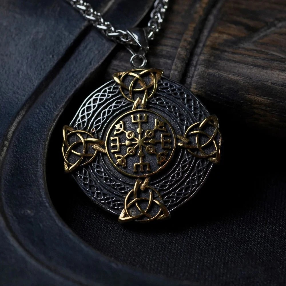 Collier Pendentif Toile d'Araignee en Argent