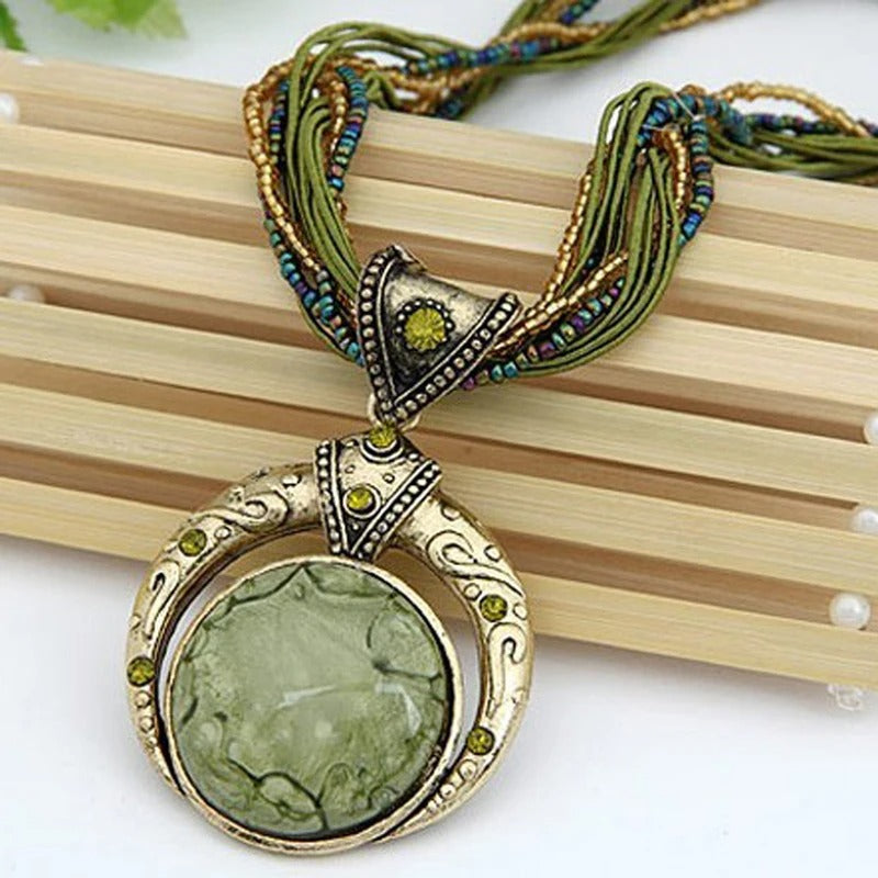 Collier Perles Transparentes Elegantes