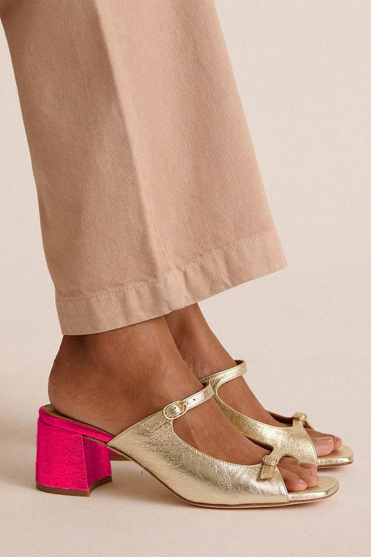 Nila™ | Escarpins Or Rose