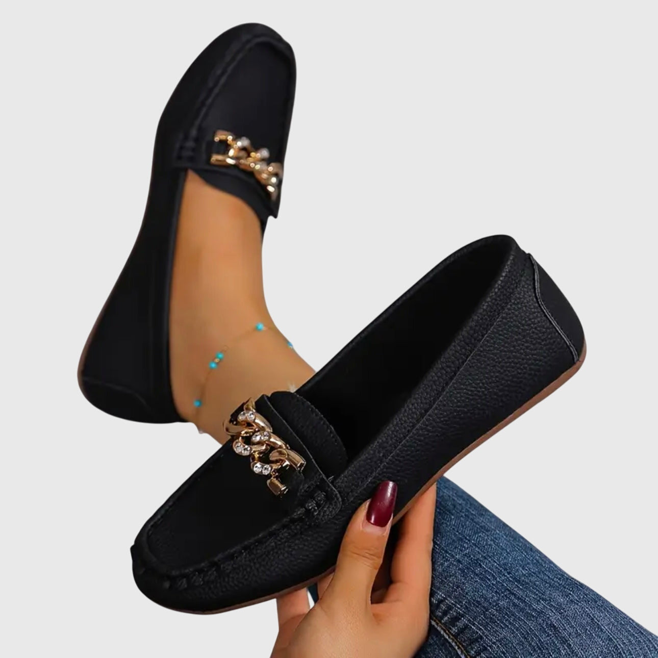 Eden Mocassins Ergonomiques Boucle Diamant