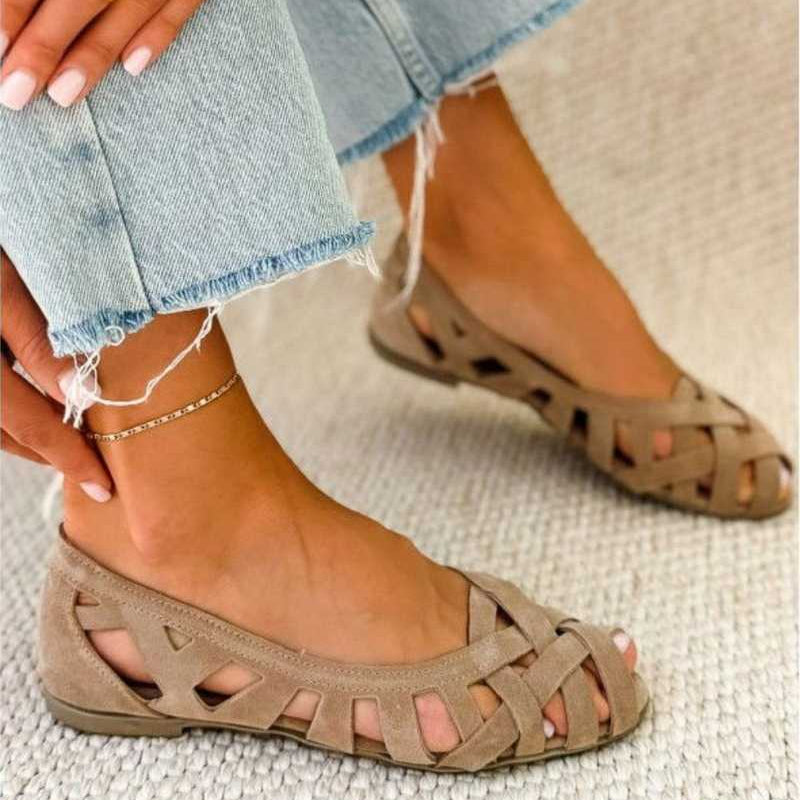 Caterina – Sandales Tressées Colorées Confort