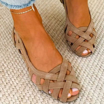 Caterina – Sandales Tressées Colorées Confort