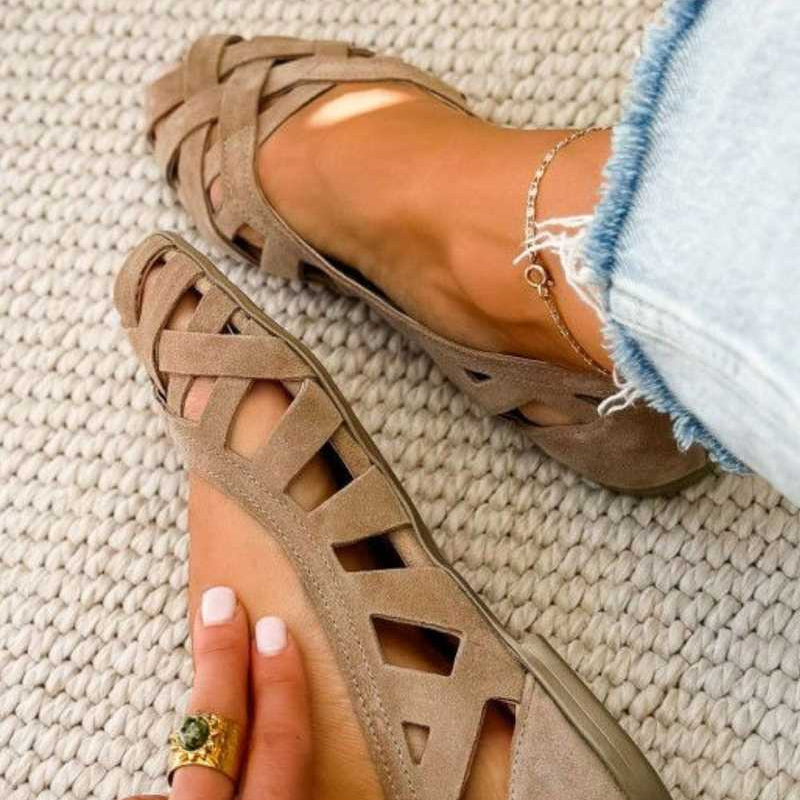 Caterina – Sandales Tressées Colorées Confort