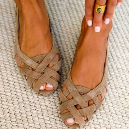 Caterina – Sandales Tressées Colorées Confort