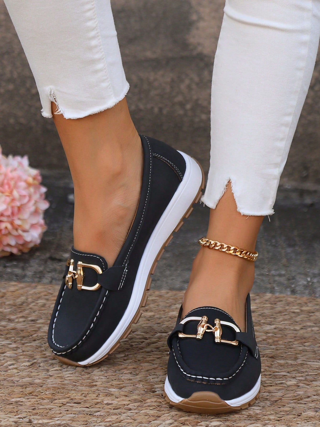 Elia Mocassins Ergonomiques Chic à Boucle