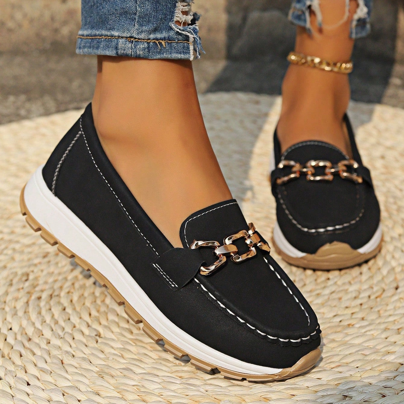 Ella Mocassins Orthopédiques Plats Confortables