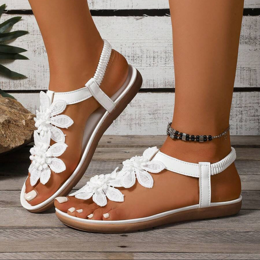 Fiorella – Sandales Orthopédiques Fleuries