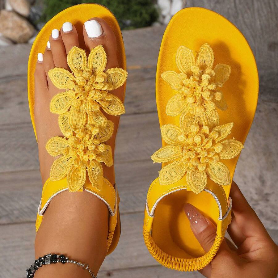 Fiorella – Sandales Orthopédiques Fleuries