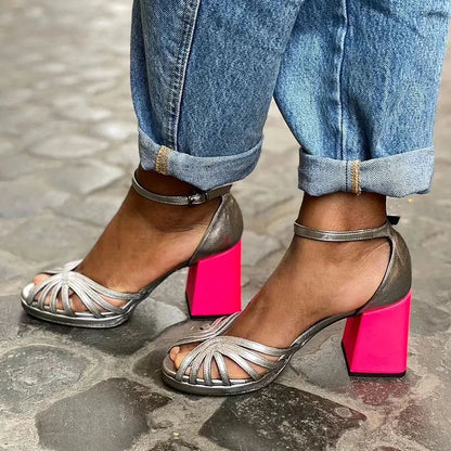 Adèle™ | Escarpins Bicolores Élégants