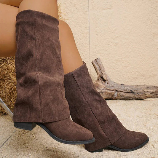 Noémie™ | Bottes Hautes Suédées