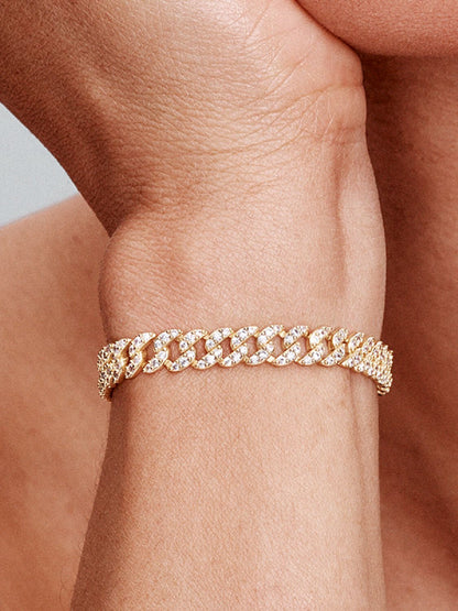 Bracelet en Moissanite Cubain