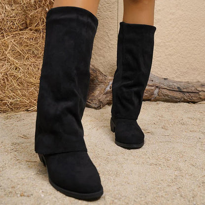 Noémie™ | Bottes Hautes Suédées