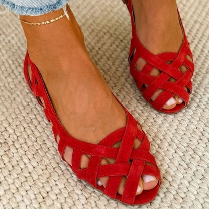 Caterina – Sandales Tressées Colorées Confort