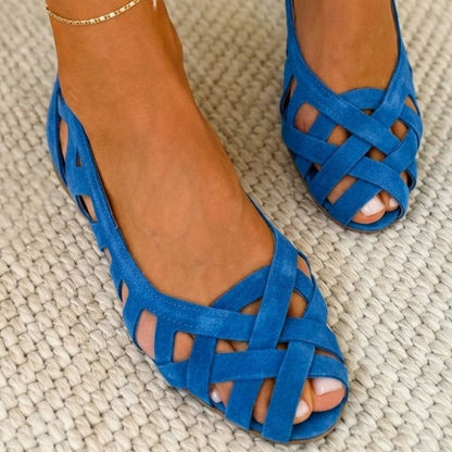 Caterina – Sandales Tressées Colorées Confort