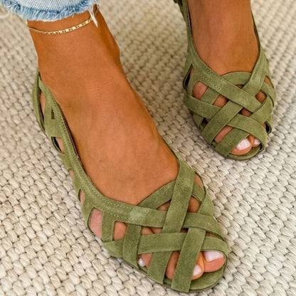 Caterina – Sandales Tressées Colorées Confort