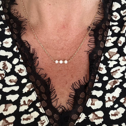 Collier Pendentif Plume Legere en Or
