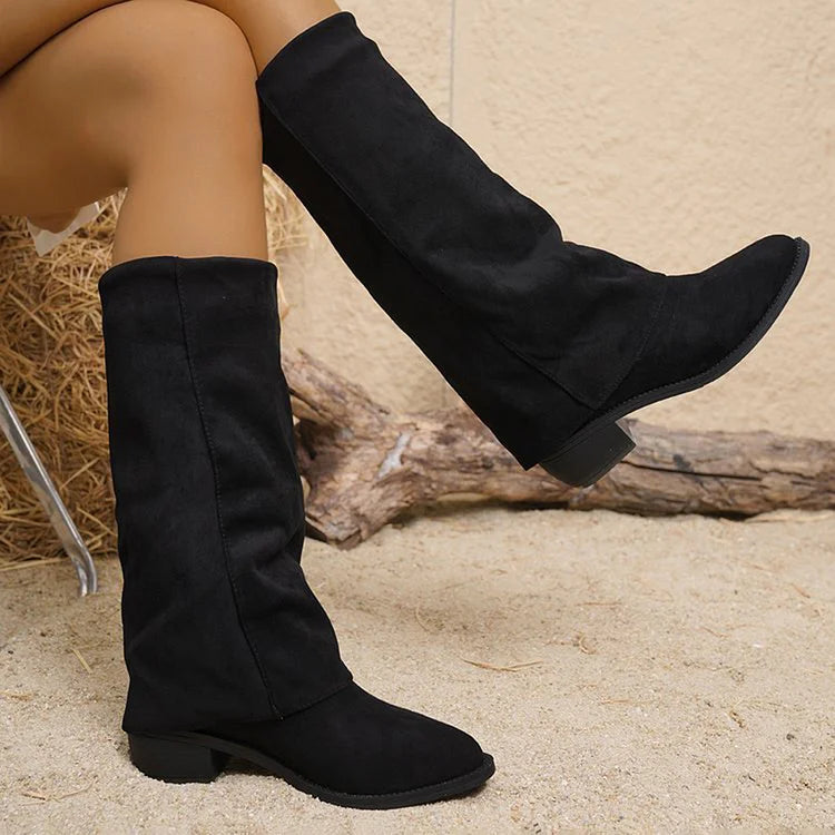 Noémie™ | Bottes Hautes Suédées