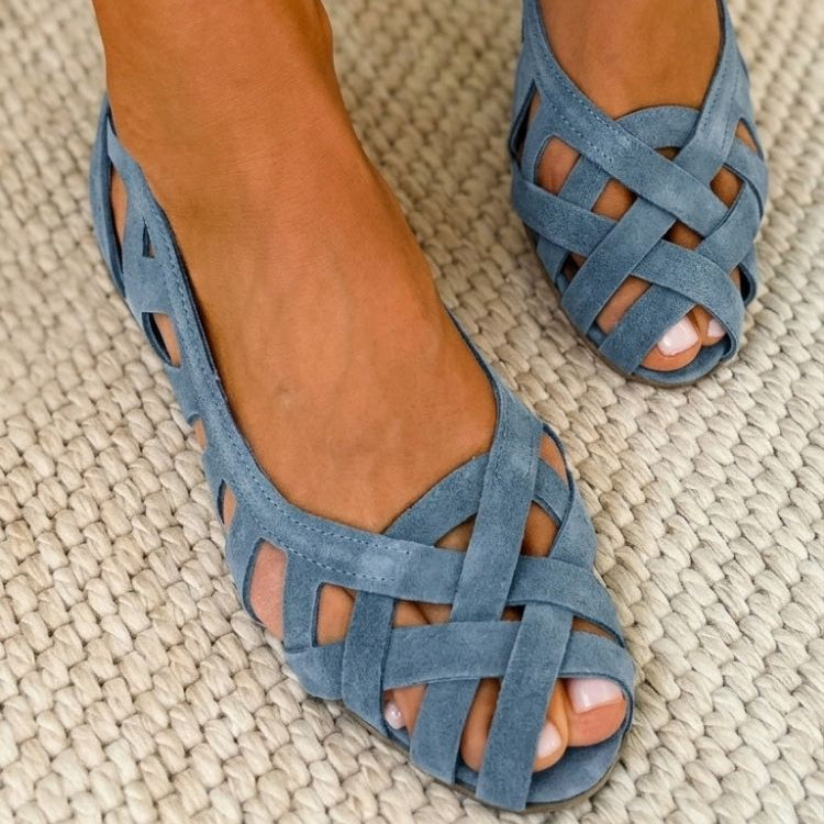 Caterina – Sandales Tressées Colorées Confort
