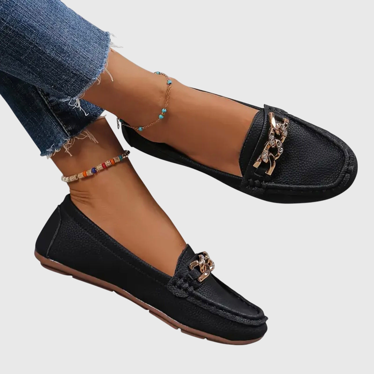 Eden Mocassins Ergonomiques Boucle Diamant