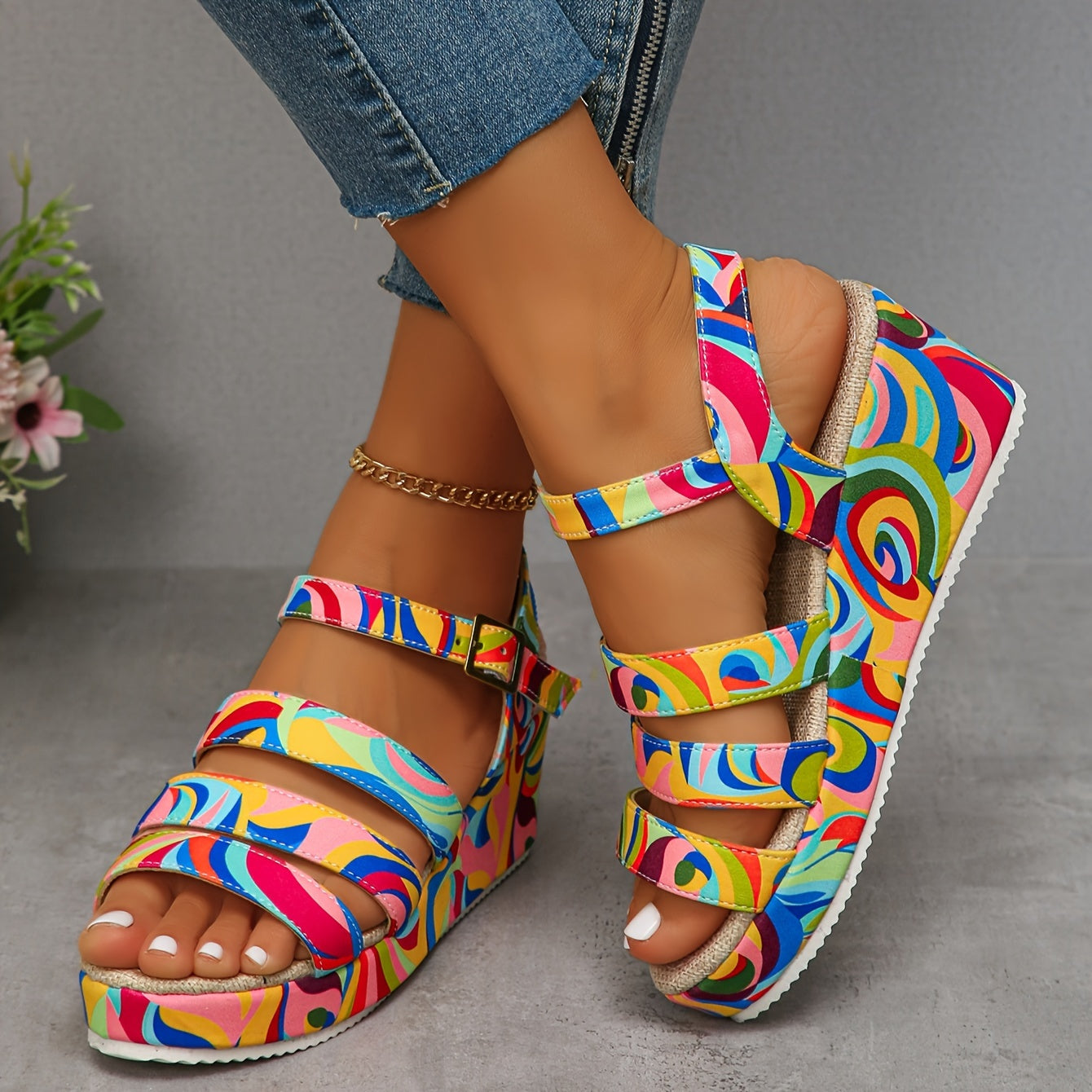 Allegra – Sandales Orthopédiques Multicolores