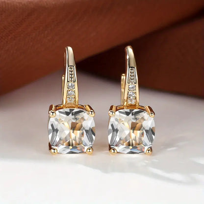 Boucles d'oreilles cercle Mystic Stone | Or