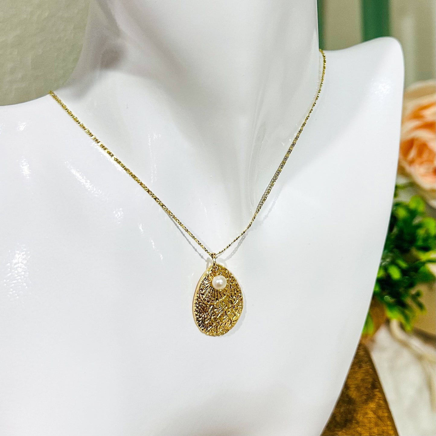 Collier Perle Larme Marina