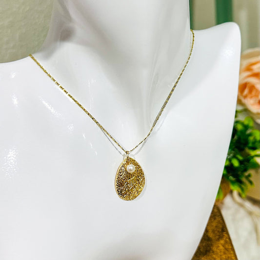 Collier Perle Larme Marina
