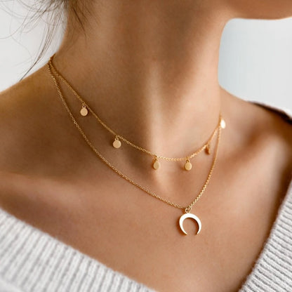 Collier Lune en Argent