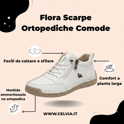Flora – Chaussures Orthopédiques Confort à Fermeture Éclair