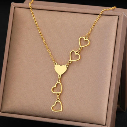 Collier Coeur en Or et Argent