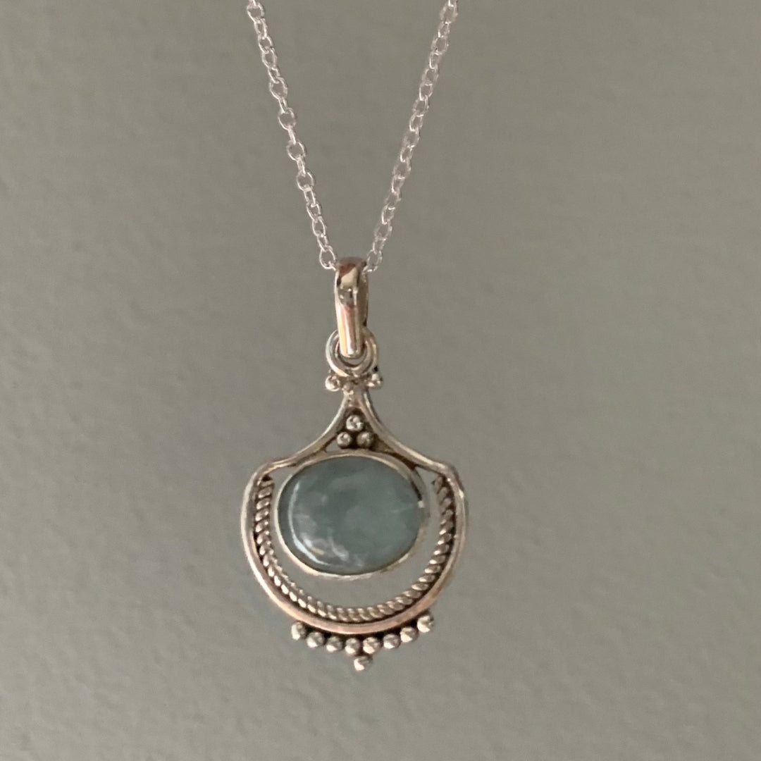 Collier Pendentif Ecriture Initiale en Argent
