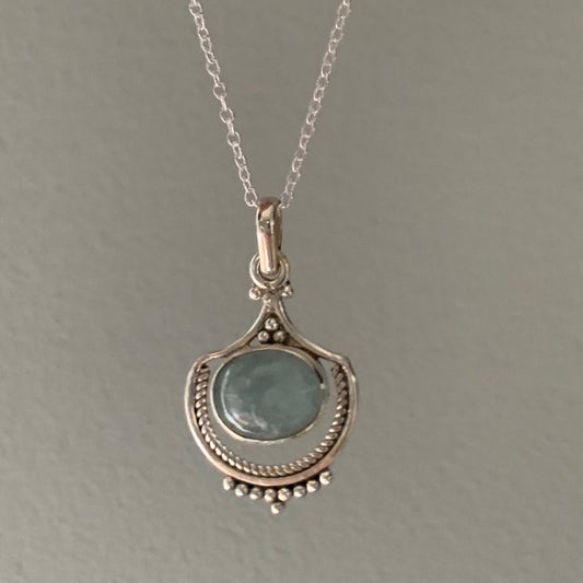 Collier Pendentif Ecriture Initiale en Argent