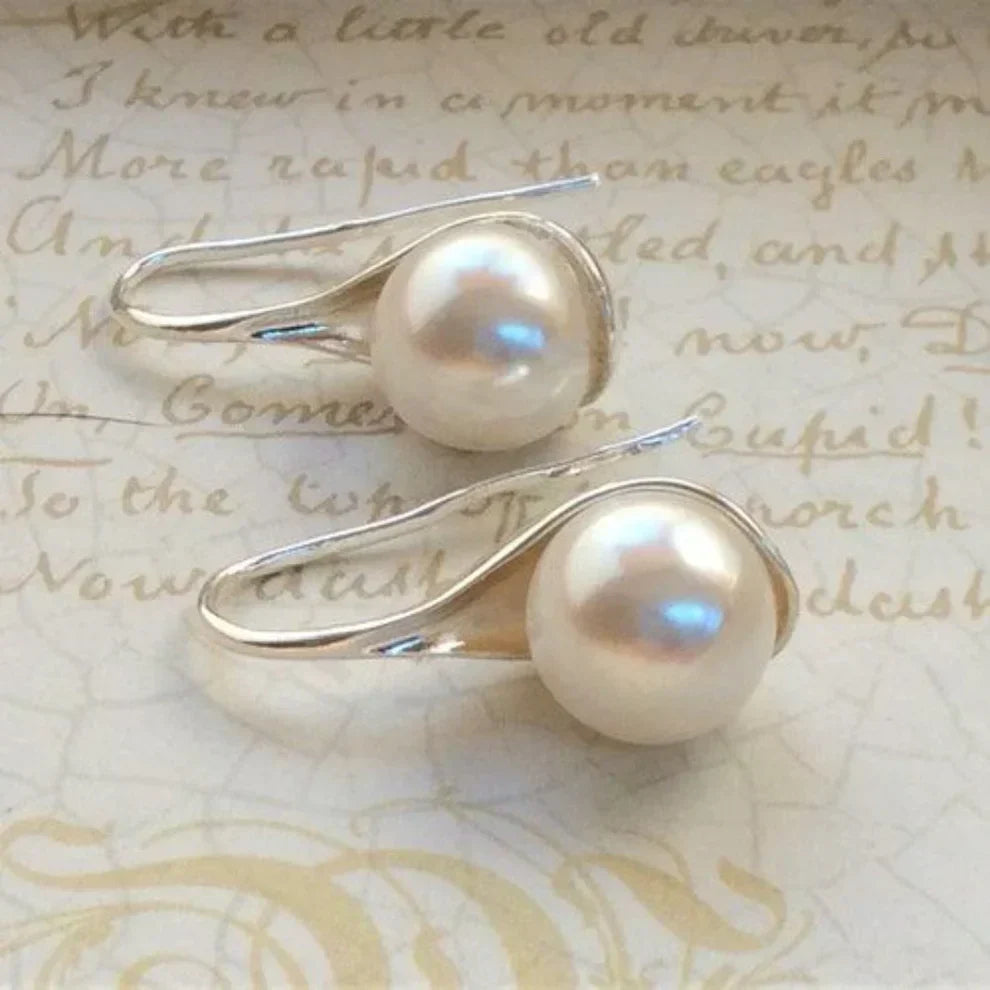 Boucles d'Oreilles Vintage en Perles