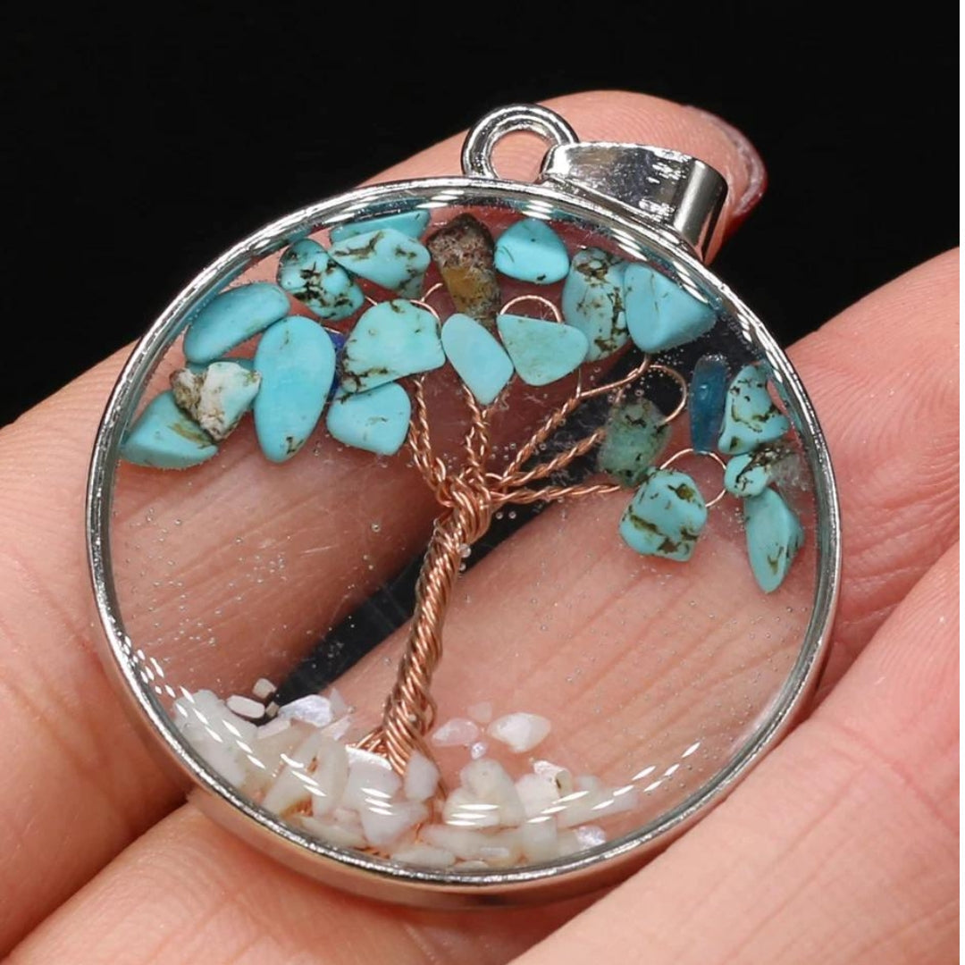 Collier Arbre de Vie Opale en Argent