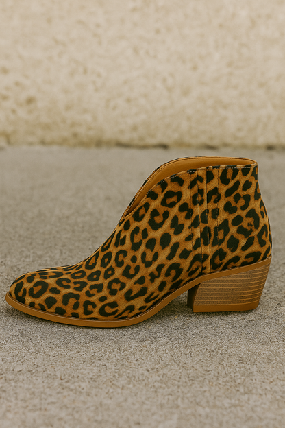 Camille™ | Bottines Imprimé Léopard