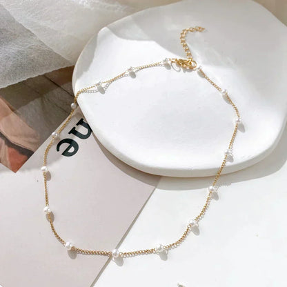 Petit Collier Perle en Or