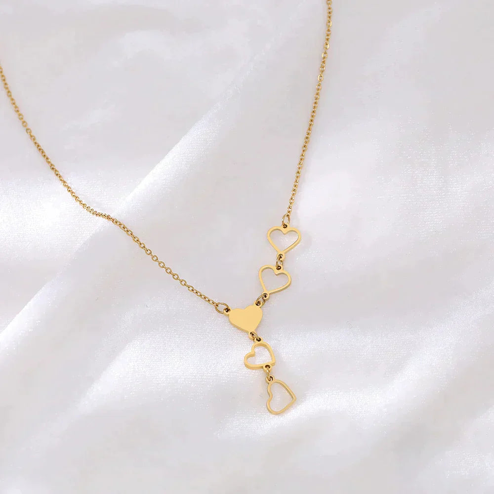 Collier Coeur en Or et Argent
