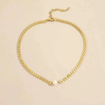 Collier Perle Grec en Or