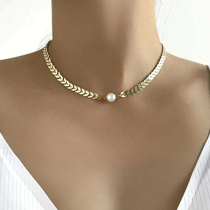 Collier Perle Grec en Or