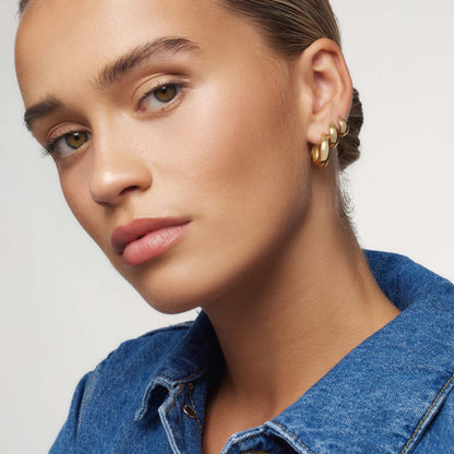 Boucles d'oreilles cercle Rue Statement | Or