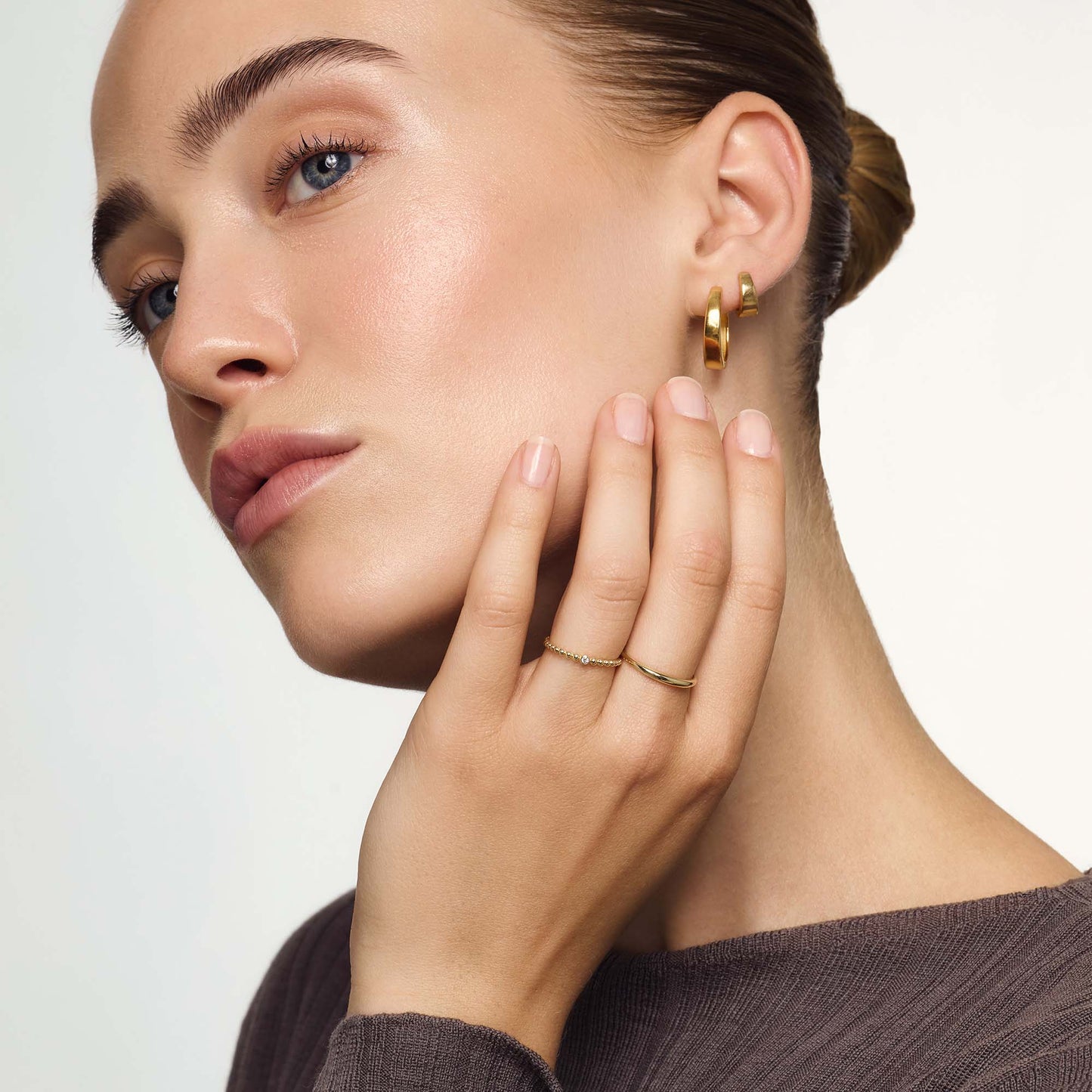Bague Slim Dome | Or