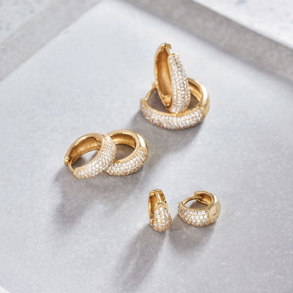 Mini Boucles d'oreilles cercle Jules | Or